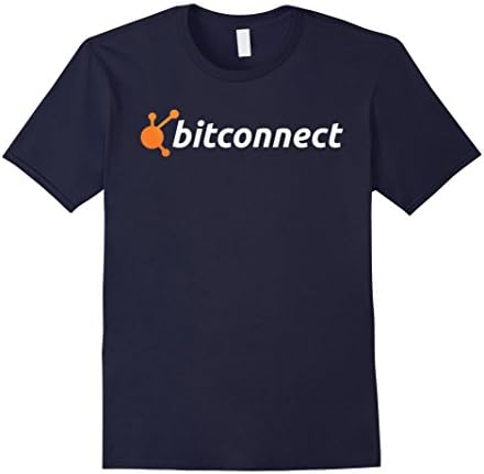 Mens BitConnect BCC T-Shirt - Blockchain Cryptocurrecy Token Tee Medium Navy