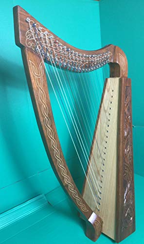 Celtic Harp 22 Strings with Brass Levers with Free Padded Bag and Strings