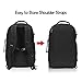 Hynes Eagle Travel Backpack 40L Flight Approved Carry on Backpack Men Large Cabin Weekender Laptop Backpack Women 15.6 inches Black 2017