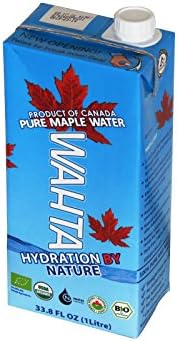 Maple Water WAHTA,Organic 33.8 OZ/ 1 L(Pack of 12)