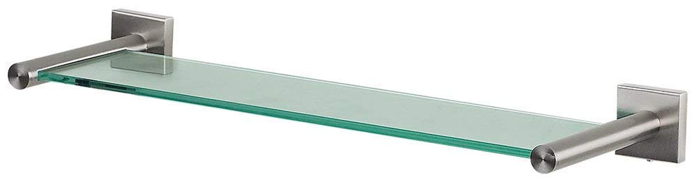 Spirella Nyo Collection 40 x 14.5 x 4.5 cm Safety Glass, Matt Chrome, 40 x 14.5 x 4.5 cm