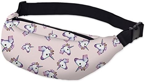 NHSID 3D Printing Waist Bags Hip Bum Bags Clover For Women With Zipper YB12 YB-13