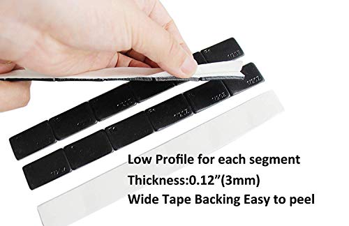 Accretion 1/2 Oz Black Lead Free Adhesive Backed Wheel Weights (12 Oz Pack)