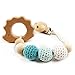 Baby Teether Baby Shower Pacifier Clip Crochet Teether Wooden Baby Teether Toys