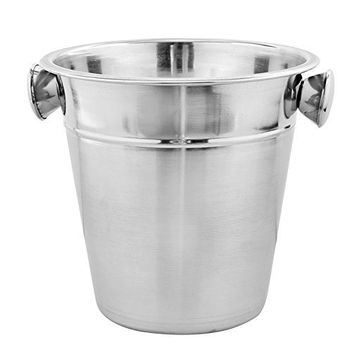 Kosma Stainless Steel Champagne Bucket | Beverage Bucket | Ice Bucket Wine Cooler, Bottle Cooler - 21 x 21cm