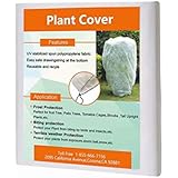 Agfabric Plant Cover Warm Worth Frost Blanket - 0.95oz H30'xW60' Shrub Jacket, Rectangle Plant Cover for Season Extension&Frost Protection