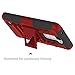 K8 Case, Escape 3 Case, Phoenix 2 Case, Zenic(TM) Hybrid Dual Layer Armor Defender Full-body Protective Case Cover with Kickstand & Belt Clip Holster Combo for LG K8/Escape 3/Phoenix 2 (Red/Black)