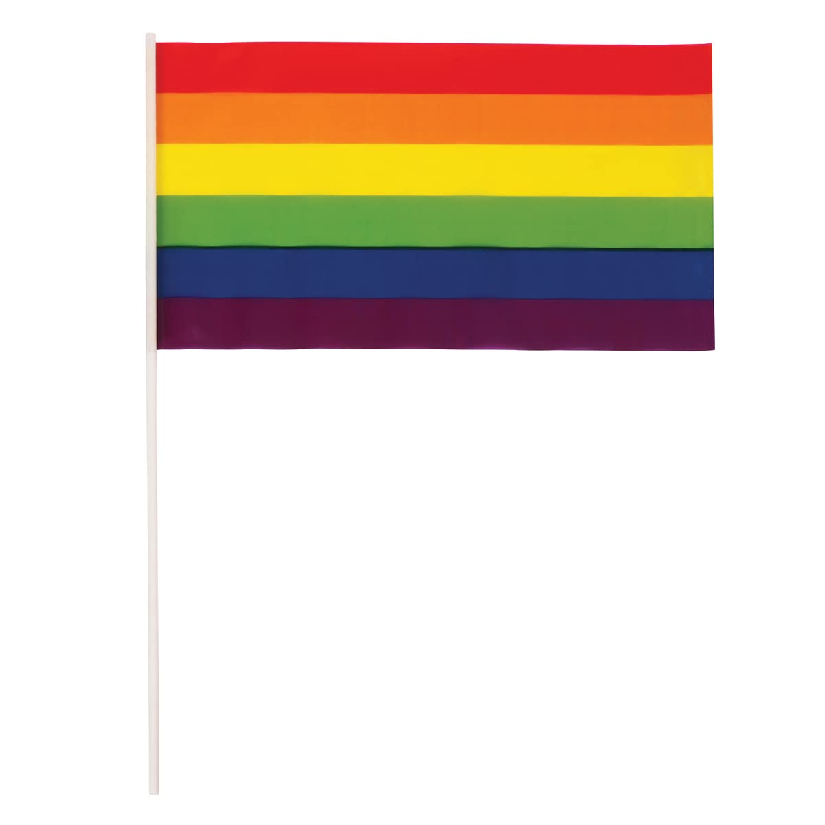 Wicked Costumes Rainbow Hand Waving Flags (30x17cm) PACK OF 12