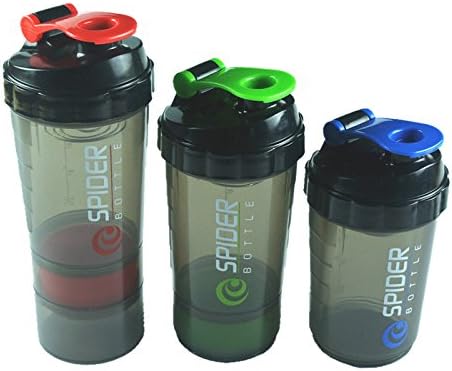 3 Colors Shaker &amp; Blender Drink Bottle for Protein Powder