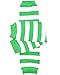 juDanzy baby girls and toddler Green & White Stripe leg warmers Green & White One Size 12 inches