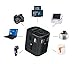 Travel Adapter All in One Universal Travel Adapter Worldwide Power Plug 4.5A 4USB Charging Ports Power IQ Fast Charge Universal AC Socket Wall Charger for Cell Phone Power Converter Adaptor (4 USB)