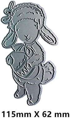 Easter Cutting Dies,Metal Cutting Dies for Scrapbooking Album Card Craft Dies,Nesting Die for DIY Embossing Stencils Egg/Bunny Making (Sheep&Egg)