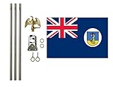 Montserrat 3x5 ft Outdoor Flag and Flag Pole