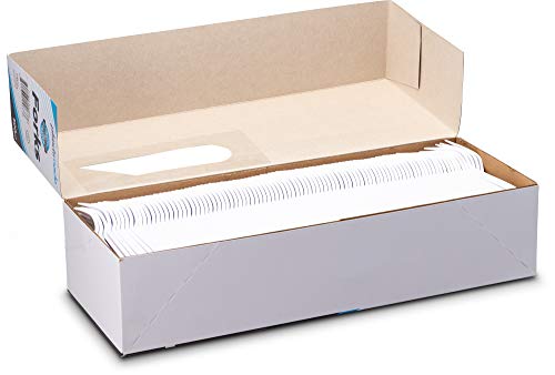 Plastimade Extra Heavyweight White Disposable Plastic Forks. 500 Pack