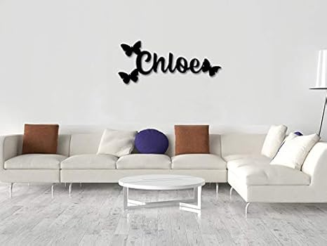 metal name signs for nursery