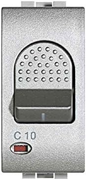 BTicino Livinglight Magnetoterm N Switch, Anthracite, Grey, NT4301/16, Grigio Tech - Image 3