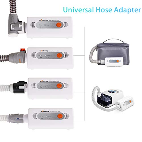 Webetop 2020 Upgraded CPAP Cleaner and Sanitizer Bundle with Sanitizing Bag, Universal Heated Hose Adapter, Air Mini Adapter, Portable Travel Mini Cleaner for Mask Tube or Humidifier - Thumbnail 4