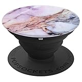 Marbled Design Grip Purple White Pink PopSockets Grip and Stand for Phones and Tablets