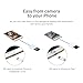 KimKey 2 IN 1 Micro USB and Lightning Connector Camera SD Card Reader for iPhone iPad and Android Phone Tablet