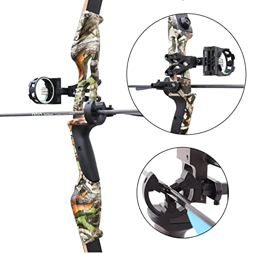 D&Q Bow and Arrow for Adults Takedown Recurve Bows Hunting Bow Archery Set Adult Longbows Kit 56