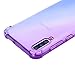 Starhemei for Galaxy A50 Case, Case for Samsung A50, TPU Gasbag Soft Shock-Resistant Flexible Rubber Phone Case Cover for Samsung Galaxy A50 (Purple&Blue)