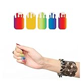 Tattify Rainbow Drip Nail Wraps - Melted Popsicle (Set of 22)