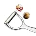 KOLPCTT New Zinc Alloy Fruit Parer - Y-shaped Svivel Peeler- Polished & Heavy-duty Metal Shaving Knife - Practical & Simple Kitchen Gadget, Silver