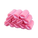 ReNext 12 Pcs Popular Soft Sponge Hair Curler Rollers Cushion (Random Color)