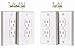 Ziz Home Universal Electric Outlet Cover - Self Closing Baby Proofing Kit - Tamper Proof Child Safety Wall Socket Plug - Durable ABS Plastic - Best House Protection Kit (2 Pack)