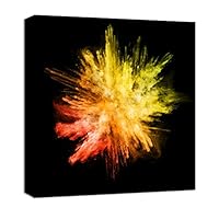 Canvas Wall Art Colorful Powder Canvas Prints Home Artwork Decoration for Living Room,Bedroom - 12x12 inches