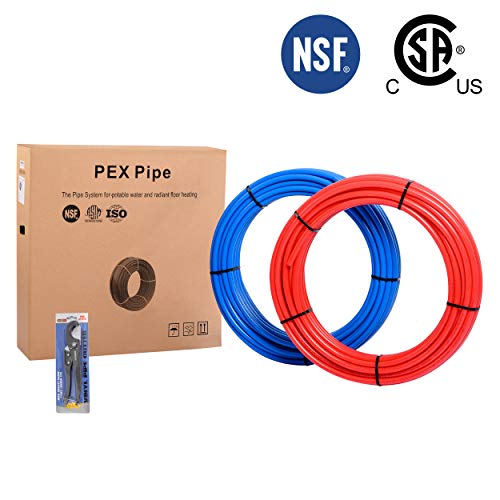 EFIELD 1/2 inch 2 x100 ft Pexb Pipe/Tubing,NSF Certified for Potable