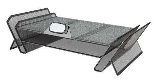 image for Allsop DeskTek Series Monitor Stand with Shelf/File Storage and Clingo