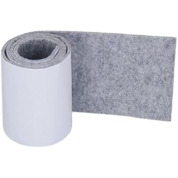 Joyoldelf Felt Furniture Pads with Strong Adhesive, DIY Self Heavy Duty Felt Strip Roll & Wood Floor Protector, Suitable for Table, Sofa, Plant Pots and Dishes, 39.37''x 3.93'' (Light Gray)