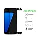 [2-Pack] Galaxy S7 Tempered Glass Screen Protector,JasonPark Full Curved Edge to Edge for Samsung Galaxy S7 Lifetime Replacement Warranty (Black)