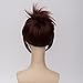 netgo Brown Cosplay Wig with Ponytail Heat Resistant Custome Halloween Wigs for Women Girls