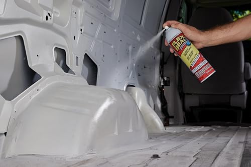 FLEX SEAL Recubrimiento Sellador de Caucho en Aerosol Impermeable Pintable Sella Fugas Agua/Aire/Humedad Parcha Agujeros Techos Canaletas Grietas DIY Pro Auto Interior/Exterior, Blanco, 14 oz (396 g)