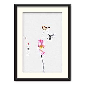 Black Paper Framed for Living Room Bedroom Traditional...