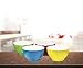 Bruntmor 20 Ounce Ceramic Dessert Bowl Set Of 4 in Red, Blue, Yellow, Green, 20 Oz Porcelain Dip Bowls for Ice Cream, Snacks, Safe For Oven, Microwave, Dishwasher, Ideal Gift