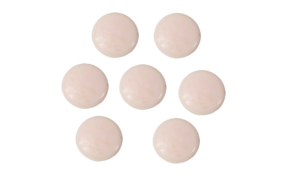 Merriway BH01900 (100 Pcs) Plastic Clip Covers for Pozidriv Screws, Beige 12 mm (1/2 Inch) Diameter - Pack of 100 Pieces