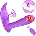 Sucking Vibrator Wearable Vibrator, PALOQUETH Clitoral Stimulator Personal G Spot Dildo Vibrator for Women 10 Suctions& Vibrations Modes, Rechargeable Waterproof 2 in 1 Sucking Sex Toy