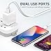 USB Wall Charger Brick, DECIPA 2-Pack 2.1A/5V Dual USB Plug Power Adapter Charger Box Charging Cube for iPhone X 8 7 6 6S Plus, 5S, iPad, iPod, Samsung Galaxy S8 S7 S6 Edge, LG, Moto, HTC