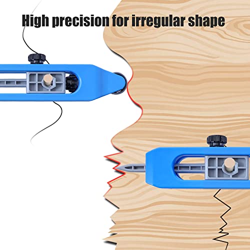 Ruitool Contour Gauge Scribe Tool,Contour Gauge Irregular Shape Duplicator with Lock,Outline