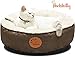 HACHIKITTY Washable Donut Cat Bed Round, Cat Beds Indoor Cats Medium, Small Cat Bed Machine Washable,18 primary