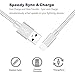 iPhone Lightning Cable charger cord MFi Certified to USB Charging & Syncing charger cord Nylon Braided for 【4Pack 3FT 6FT 10FT】 (Silver&White)