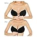 SNUG STAR Wings-shaped Strapless Self Adhesive Silicone Invisible Push-up Backless Bras ,Reusable and Washable,For Dress, Wedding ,Bikini 2 Pack (CUP B (80A 85A 70B 75B), Nude and Black)