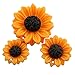 NX Garden 12PCS Orange Sunflower Girasoles Daisy Flowers Resin Flatback Cabochon With Hole For Necklace Earrings Ring Bracelet Handmade DYD 3 Size
