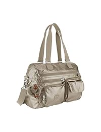 Kipling Mara Satchel, peltre metálico