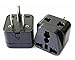 ANRANK U-U73590AK Universal EU UK AU to US USA Canada AC Travel Power Plug Adapter Converter Black