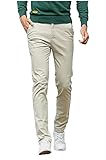 Mintsnow Men's Skinny Flat-Front Stretch Chino Pants Casual Cotton Trousers