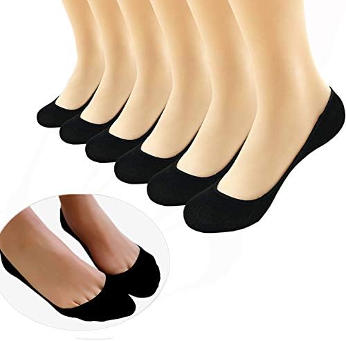 No Show Socks, Womenย Low Cut Liner Socks with Non Slip Grip, Boat Shoe Liners, Loafer Socks (3 Pair)